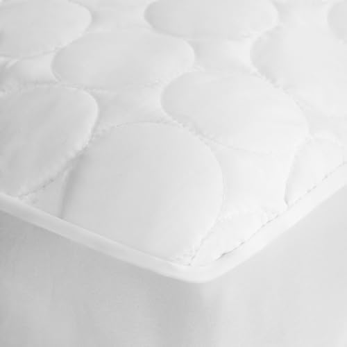 Superior Quilted Full Mattress Pad Protector Cover White