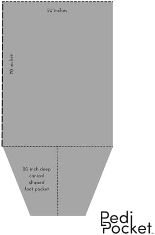 PediPocket Foot Pocket Blanket - Red 50 x 70
