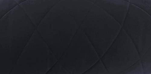 Navy Blue Quilted Bolster Pillowcase - 9 x 24 Removable Cover 1