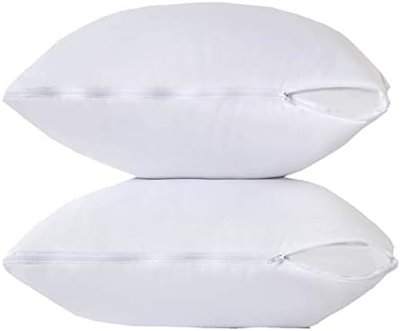 Kingnex Waterproof Down Featherproof Pillow Protectors 26x26 Pack of 2 1