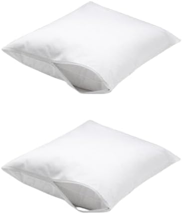 Zippered Fabric Pillow Protectors - 20x30 Non-Woven Breathable Covers