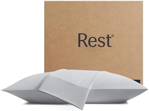REST Evercool Cooling Pillow Cases - 2 Pack 19x35 Inches