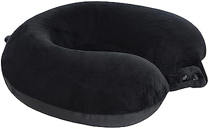 Makimoo Travel Neck Pillow with Silver Fox and Ice Silk