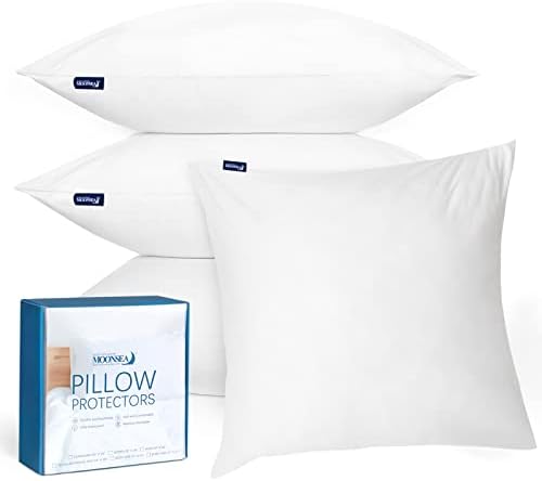 Moonsea 22x22 Pillow Protector Set of 4 Waterproof Pillow Covers
