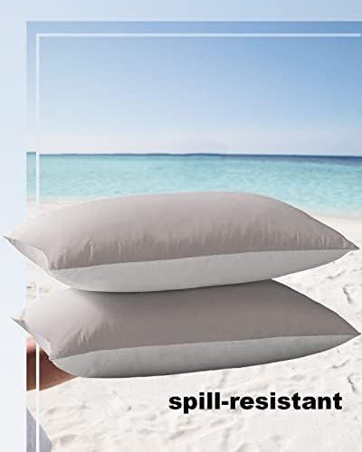 Waterproof Pillow Protector 2 Pack Ombre Brown