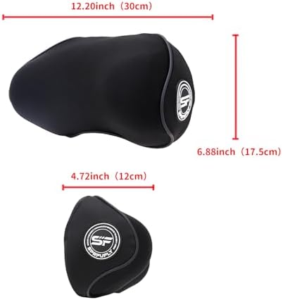 2 Pack Car Headrest Pillow with Sleep Mask for Neck Support