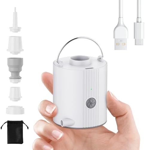 Super Mini Air Pump for Inflatables 1600mAh Rechargeable Battery