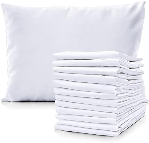 Pacific Linens White Percale Pillow Cases 12 Pack Set