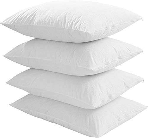 Niagara Waterproof Pillow Protectors 4 Pack Zippered White