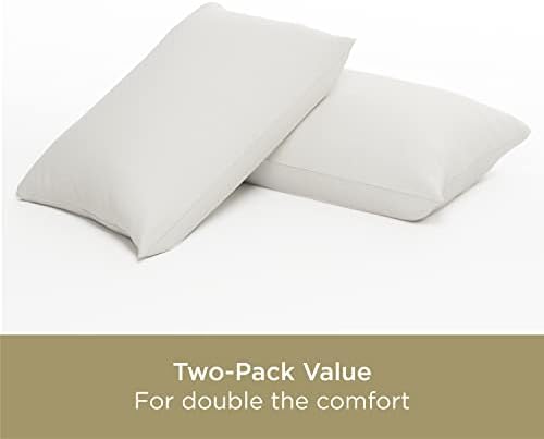 Aller-Ease Organic Cotton Allergy Bed Pillow 2 Pack