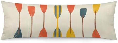 MaSiledy Colorful Body Pillow Cover 20x54inch