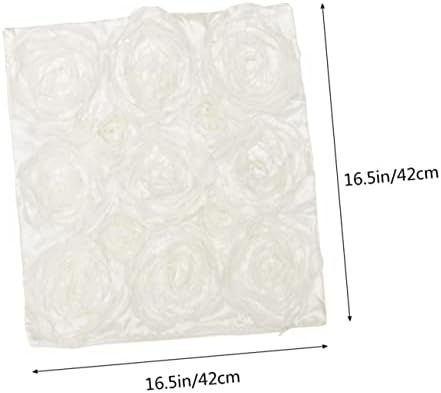 Cabilock 3D Flower Decor Pillow Throw Case with Invisible Zipper