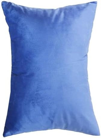 ZEaink Decorative Pillow Covers with Zipper 12x18 in Blue 1