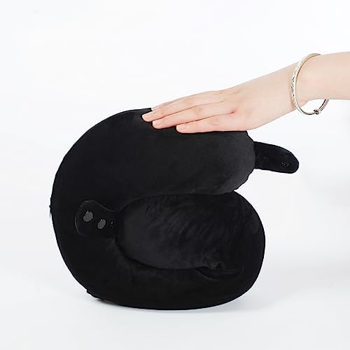 Makimoo Travel Neck Pillow with Silver Fox and Ice Silk