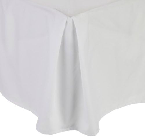Clara Clark Premier 1800 Collection Solid Bed Skirt King White