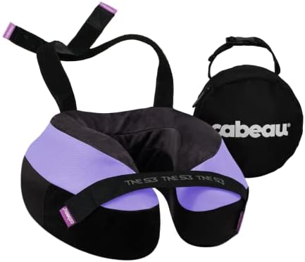 Cabeau Travel Neck Pillow Supportive Memory Foam for Long Flights