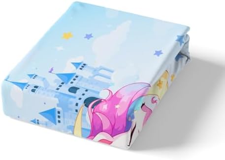Castle Fairy Unicorn Kids Full Size Sheet Set