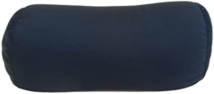 Wolf Essentials Microbead Bolster Tube Travel Pillow - Soft Neck Support Navy