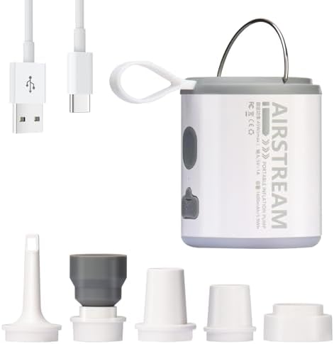Yoocylii 3-in-1 Air Pump with LED Light and Vacuum Function