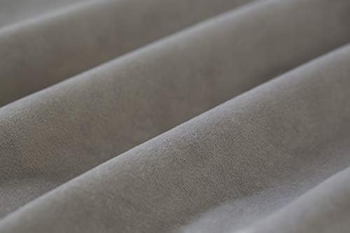 Velvet Throw Pillow Cases with Tassels 18x18 Pack of 2 Gray