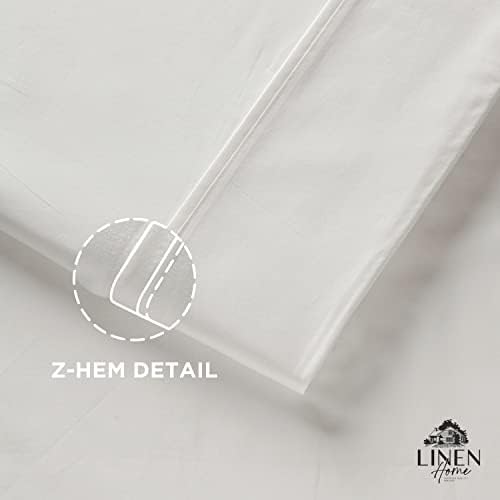 Linen Home 100 Cotton Percale King Pillowcases 2 Pack