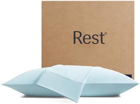 REST Evercool Cooling Pillow Cases - 2-Pack 19x29 Inches