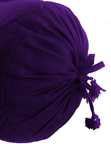 Saffron Purple Quilted Bolster Pillowcase - 6x24 Inch Removable Cover
