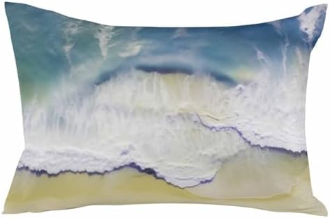 Waterproof Pillow Protector 2 Pack - 12x20 Inch Zipper Encasement