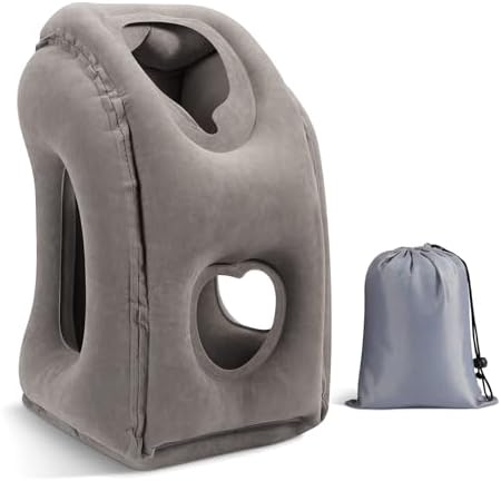 MoKo Inflatable Travel Pillow - Gray