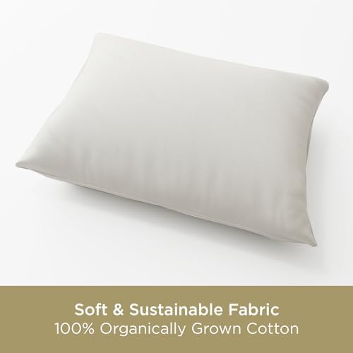 Aller-Ease Organic Cotton Allergy Bed Pillow 2 Pack