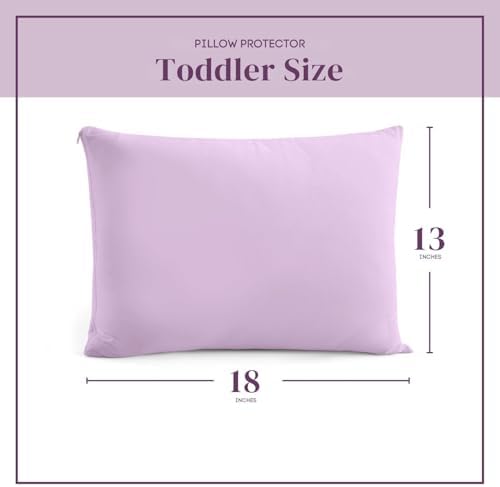 CirclesHome Pillow Protectors - Lavender 100 Cotton Zippered Single Pack