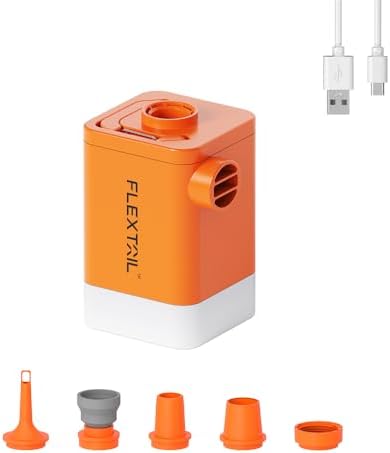 FLEXTAILGEAR 45kPa Air Pump with LED Light and Rechargeable Battery