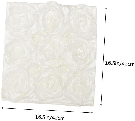 KICHOUSE 42x42cm Rose Throw Pillow Covers for Sofa and Car Seat