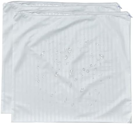 Kingnex Featherproof Euro Pillow Protectors 2 Pack Waterproof