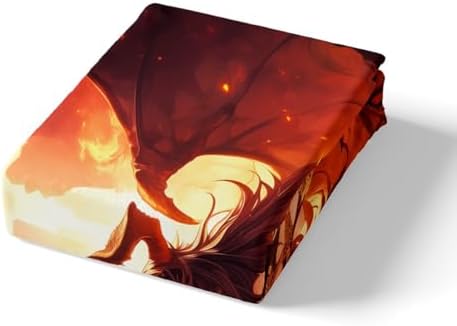 Manfei Halloween Girl Queen Fitted Sheet Set