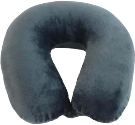 Wolf Essentials Adult Cozy Microfiber Neck Pillow - Charcoal