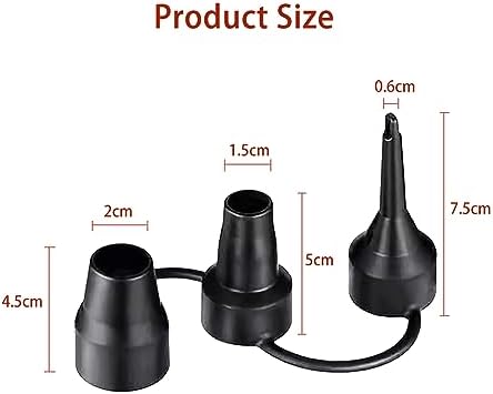 3 Sizes Air Pump Nozzle Adapter for Inflatables