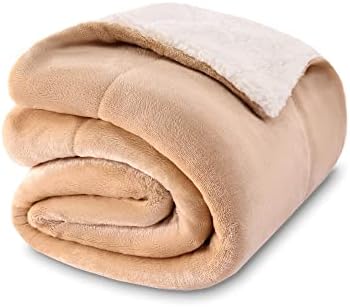 NANPIPER Soft Sherpa Blanket for Babies Reversible Winter Throw