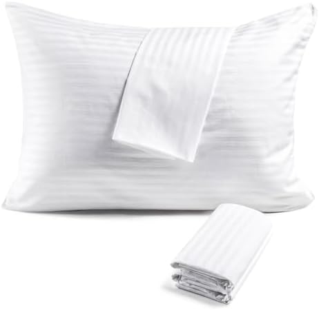 FAUNNA 600TC Cotton Pillow Protectors 4 Pack King Size 20x36
