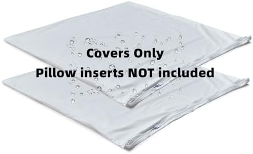 Kingnex Waterproof Down Featherproof Pillow Protectors 26x26 Pack of 2 1