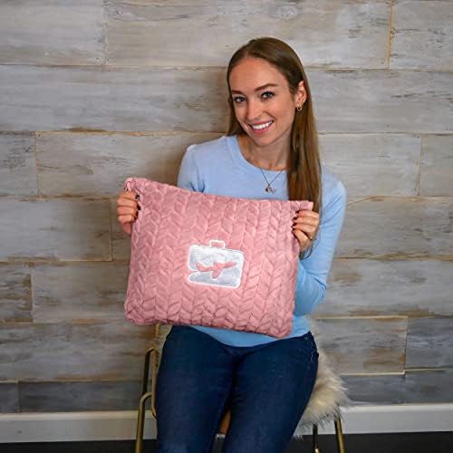 EverSnug Premium Travel Blanket Pillow - Light Pink