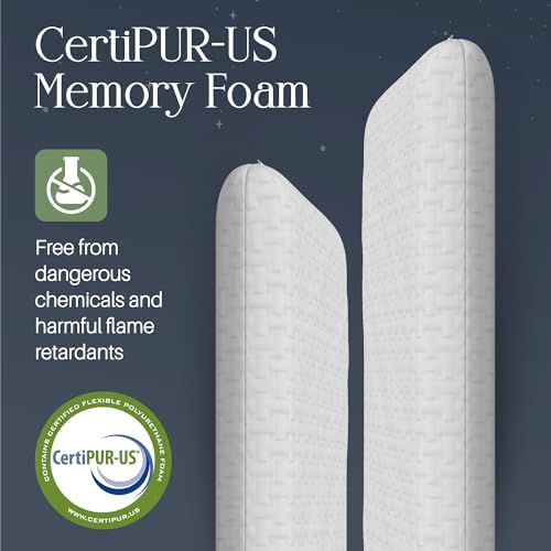 Umiboo Gel Memory Foam Stomach Pillow - 26-Inch Low Profile