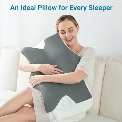 Elviros Cervical Neck Pillow for Sleep Relief