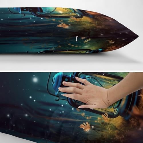 VFMNT Fireflies and Lantern Throw Pillow Cover