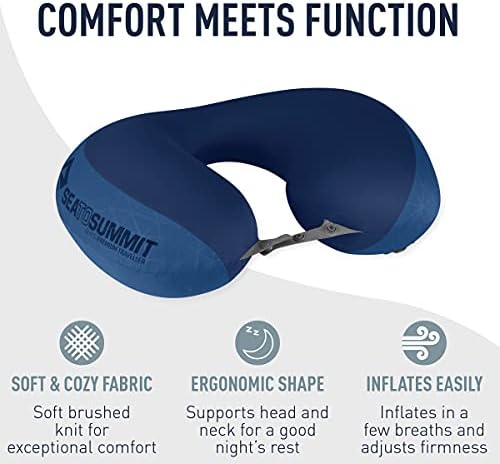 Sea to Summit Aeros Premium Travel Neck Pillow Navy Blue 1