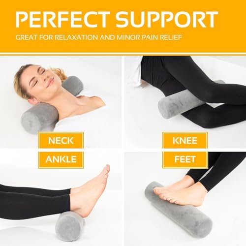 AllSett Health Memory Foam Cervical Pillow - Multi-Purpose Neck Back Support