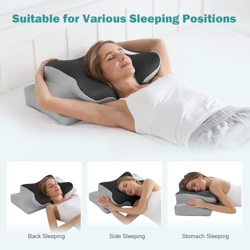 Hansleep Adjustable Cervical Pillow for Neck Pain Relief