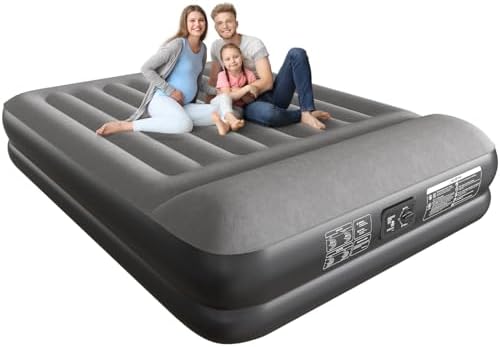 Ezyrest Queen Air Mattress Waterproof Comfort with Built-in Pump