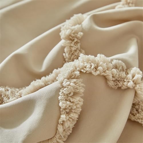 Boho Duvet Cover Set TwinTwin XL 2 Pieces Khaki