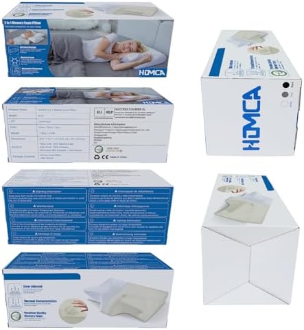 HOMCA 2 in 1 Memory Foam Cervical Pillow 1